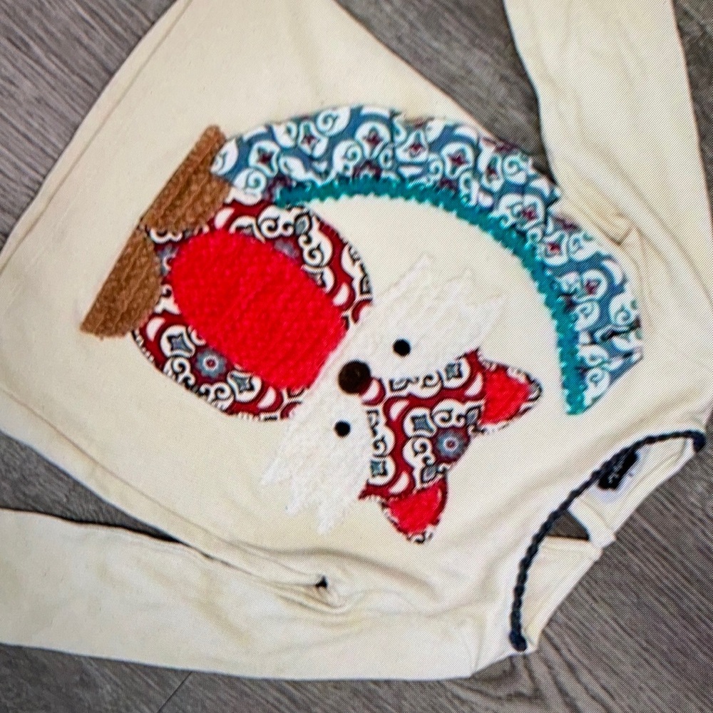 Little girls mixed media girls shirt